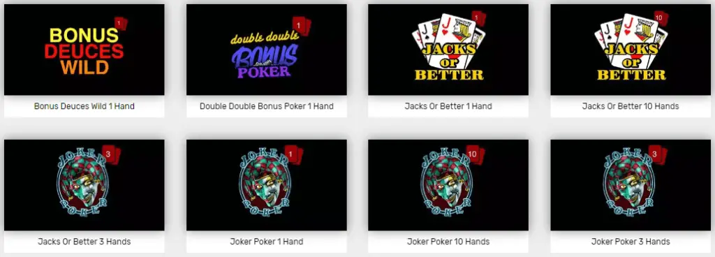 Bovada Online Video Poker | Bet-NV.com Video poker games at an online casino