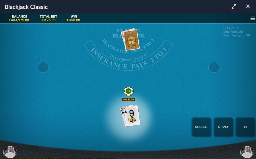 Las Atlantis blackjack
