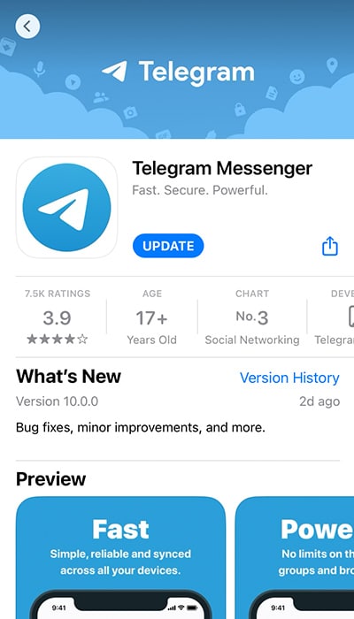 Download Telegram App