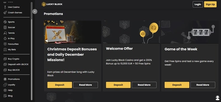 Lucky Block Step 3 Claim a Promotion
