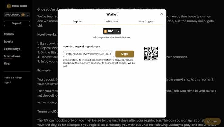 Lucky Block Step 5 Withdraw Your Winnings