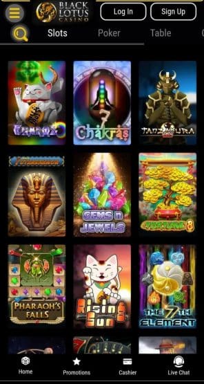 Black Lotus Casino Mobile