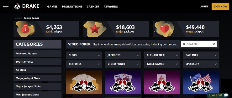Poker at Drake Casino