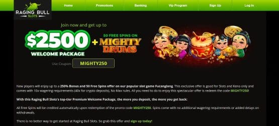 Raging Bull Raging Bull promo codes Promotion