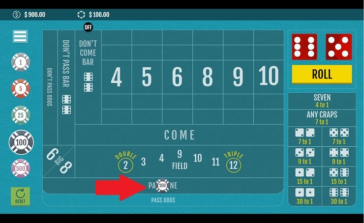 bovada how to play craps step 3