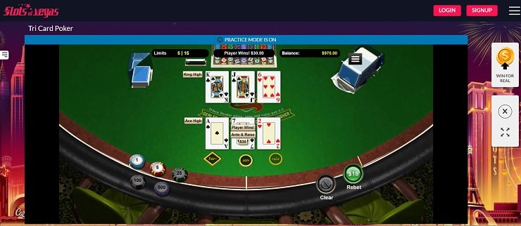 slots of vegas poker